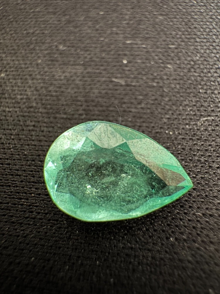 1.75 carat pear cut Chivor mine Colombian Emerald