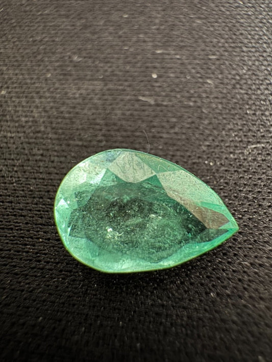 1.75 carat pear cut Chivor mine Colombian Emerald